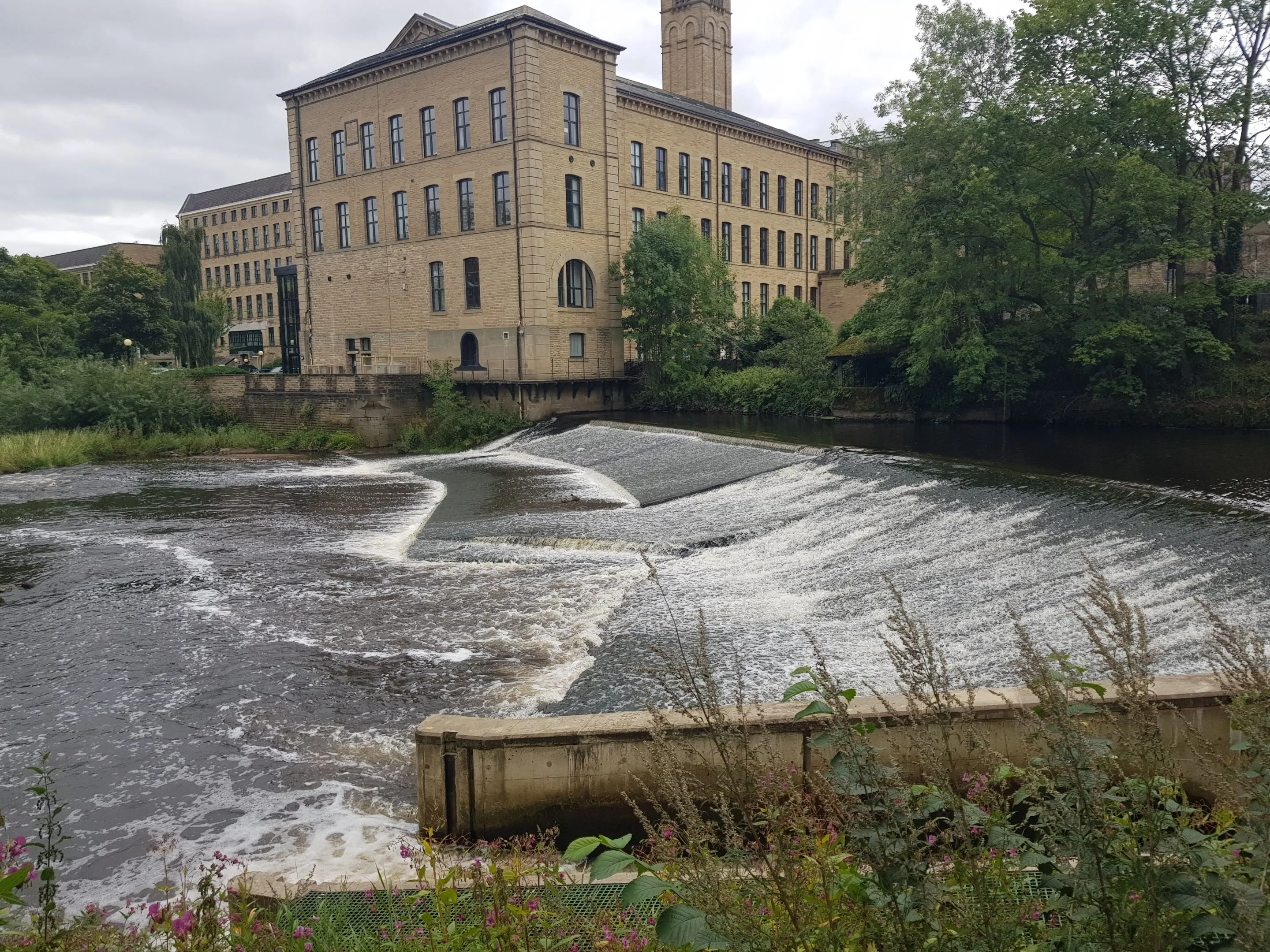 River Aire's Salts Mill Weir