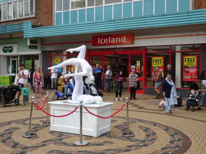 Outside Iceland Store in Shipley